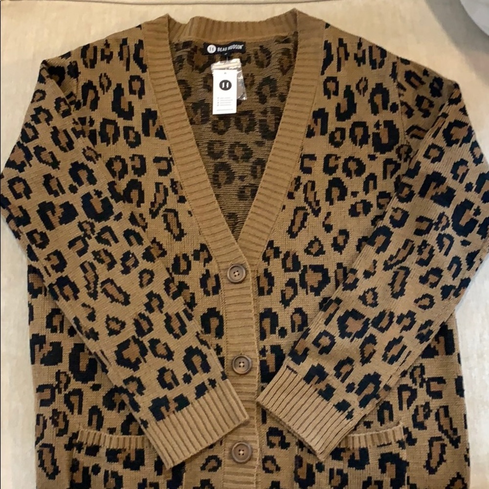 Beau Hudson leopard cardigan *NWT*